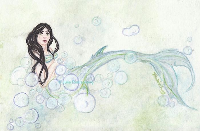 Mermaid's bubble bath by Julie Rabischung